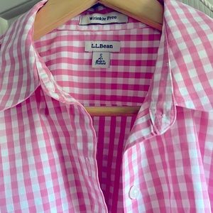 Pink gingham Barbiecore Button-down Blouse